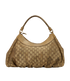 Abbey D Ring Hobo, &pound;450, Handbags, Brown/Gold, Fabric, Back view